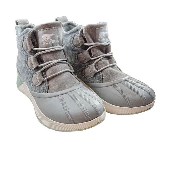 Sorel Women's Out N About III Classic Winter Boots Dove Sea Sprite Gray Size 7 - Picture 1 of 7